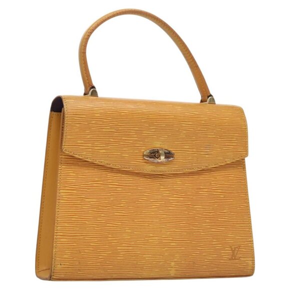 LOUIS VUITTON Epi Malesherbes Hand Bag Tassili Yellow Jonne LV Auth - Picture 1 of 16